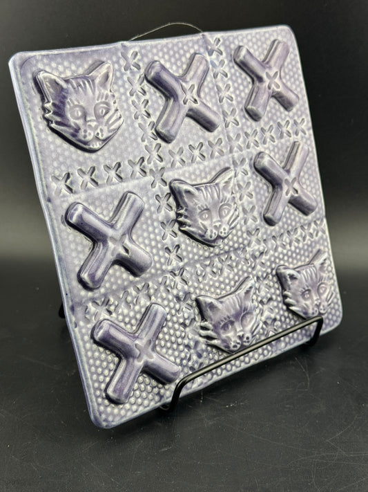 Ceramic "Cat Tac Toe" Wall Art