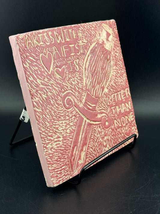 Kitschy Ceramic Trivet/Art