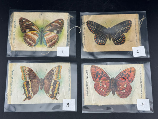 Assorted Antique Tokio Cigarettes Butterfly & Moth Silks