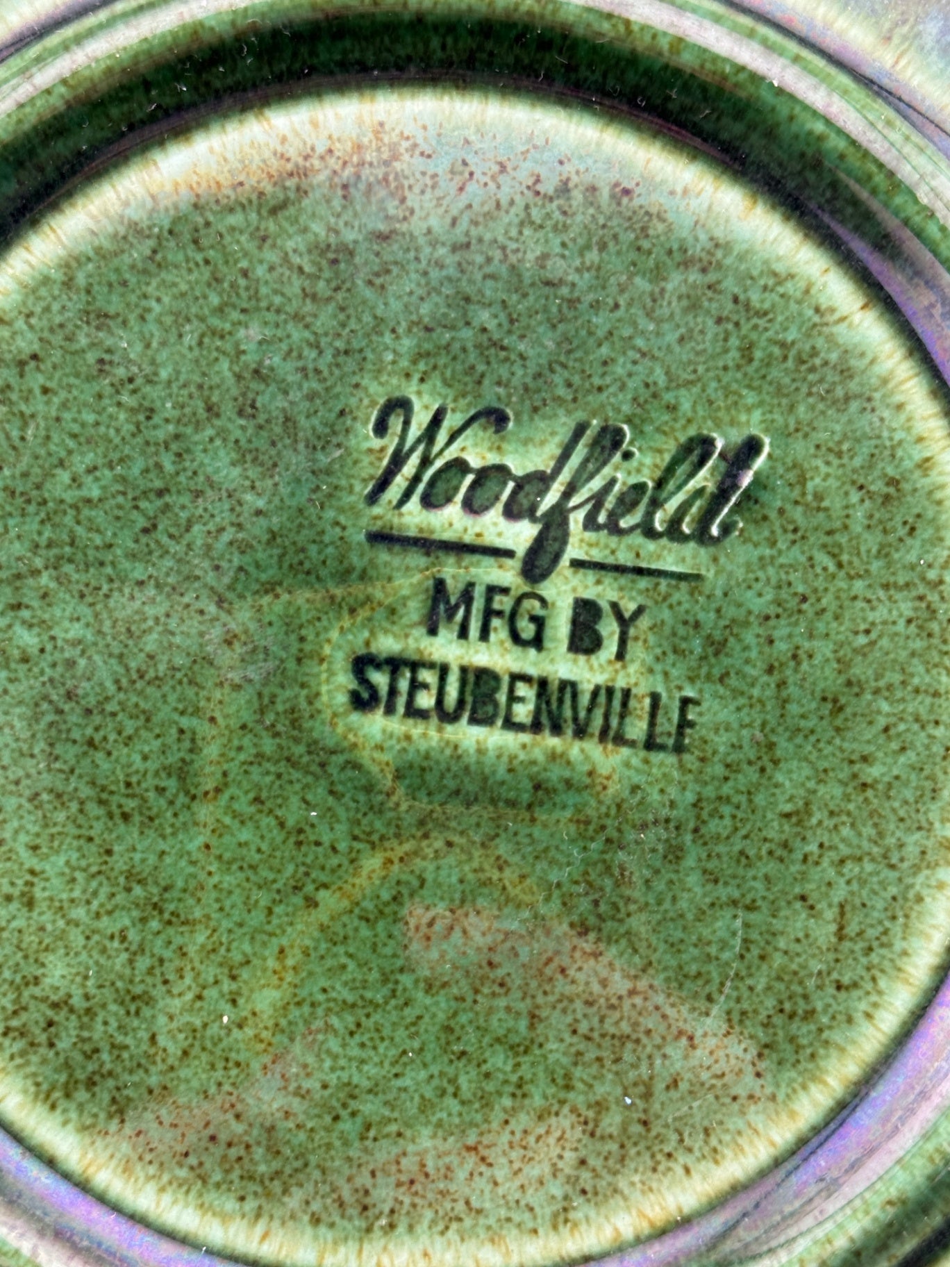 Woodfield Tropic Green Plate for Tea & Toast Snack Set  by Steubenville