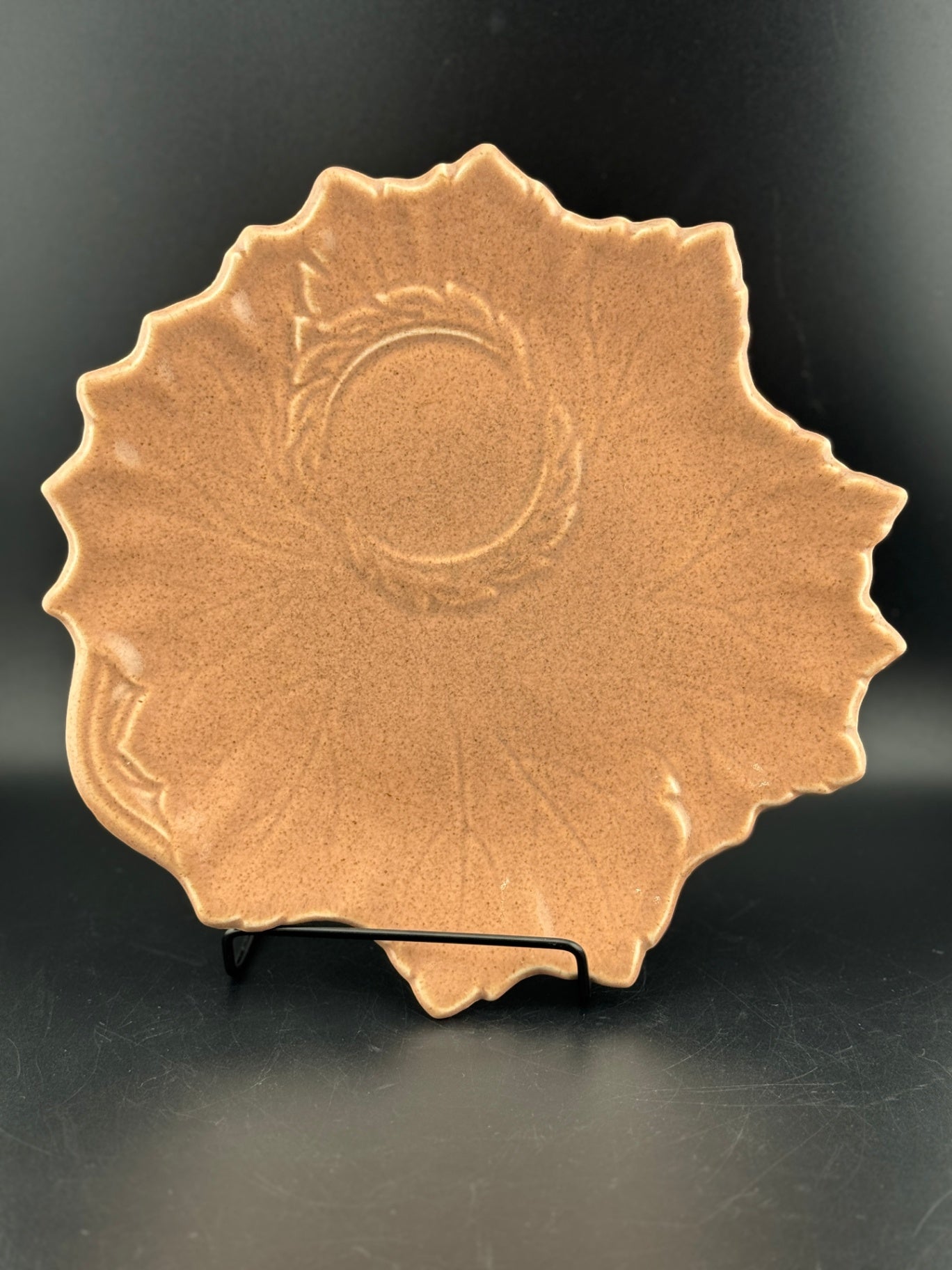 Woodfield Salmon Pink Plate for Tea & Toast Snack Set by Steubenville