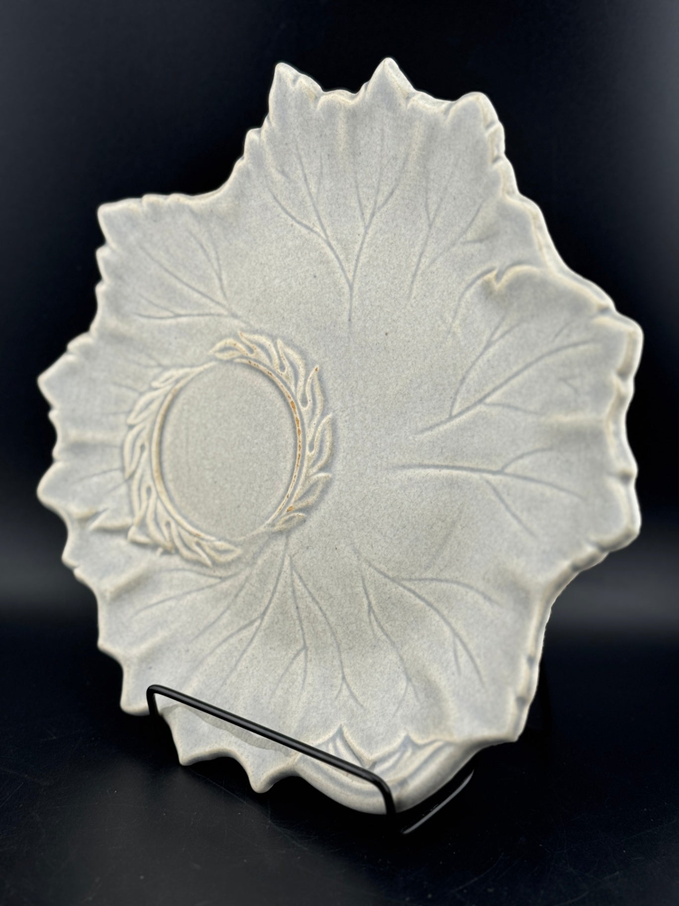Woodfield Dove Gray Plate for Tea & Toast Snack Set by Steubenville