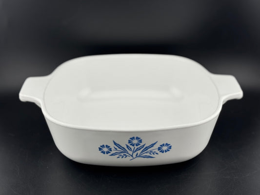 Cornflower Blue by Corning -  1 Quart Square Casserole No Lid