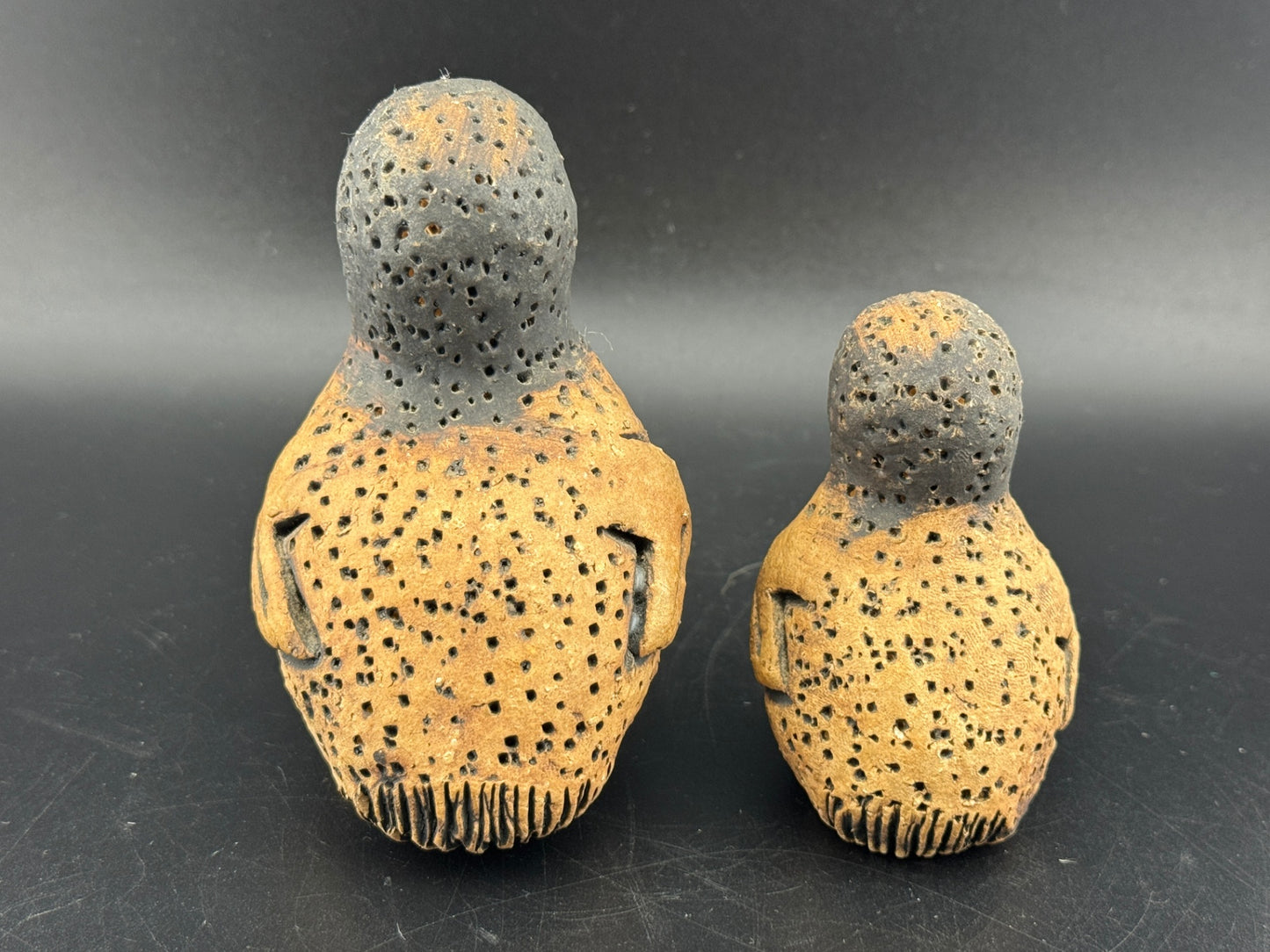 Pair of Signed Studio Pottery Ducks