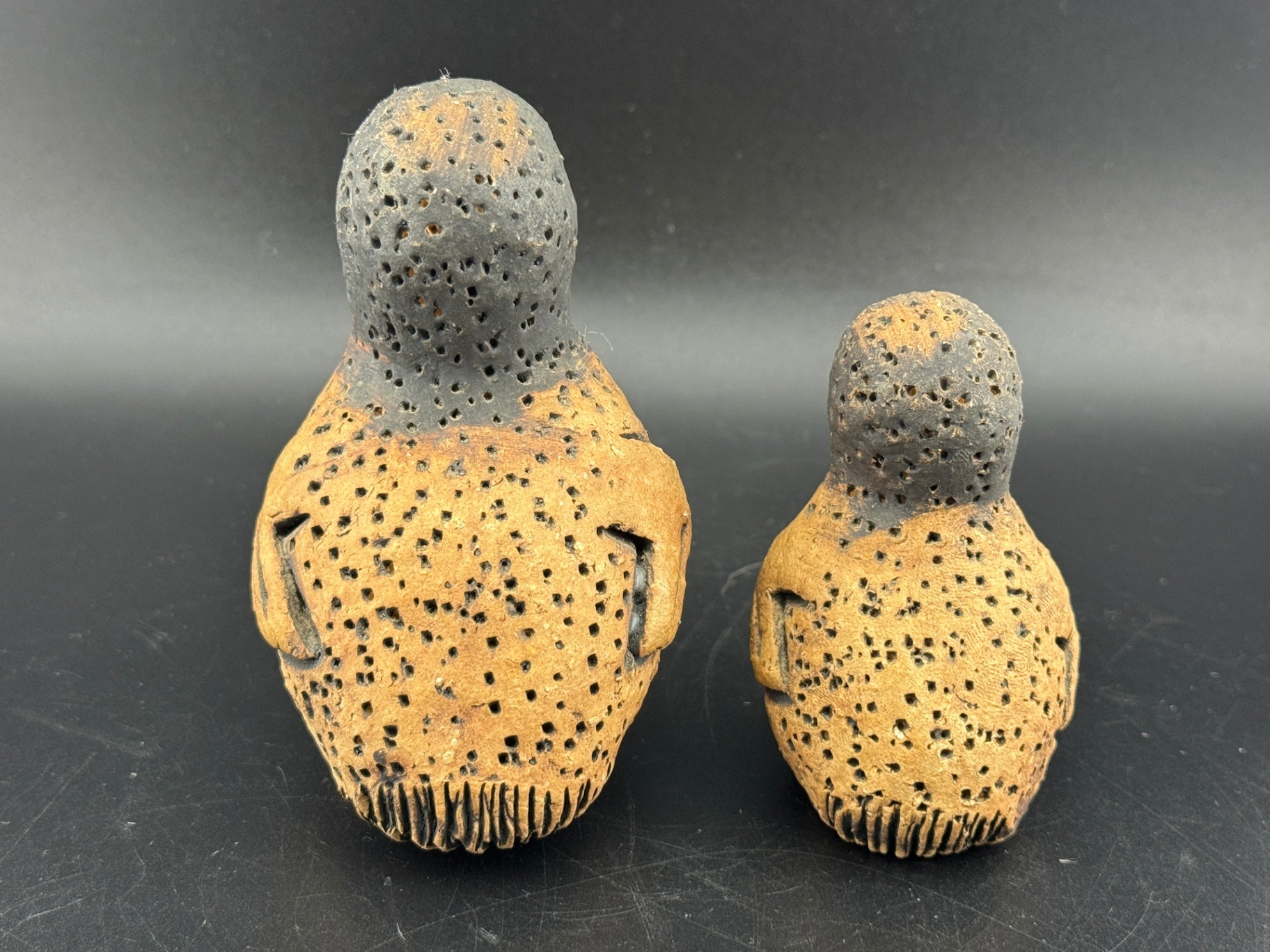 Pair of Signed Studio Pottery Ducks