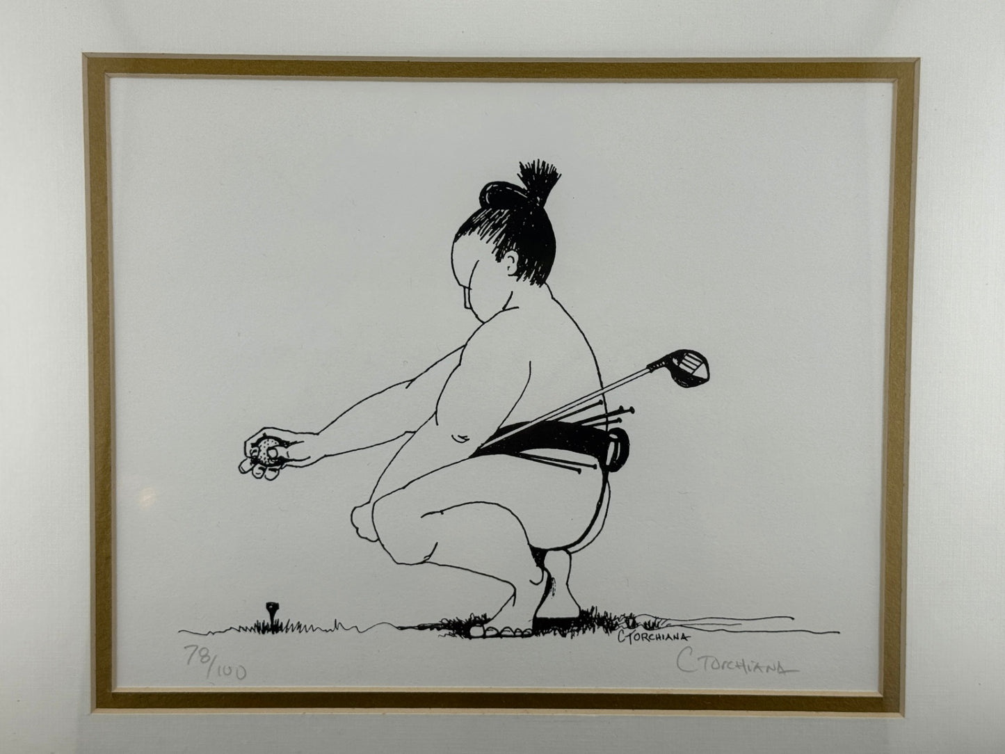 Signed Limited Edition Print "Respect to Par 5" by Cathy Torchiana - 78/100