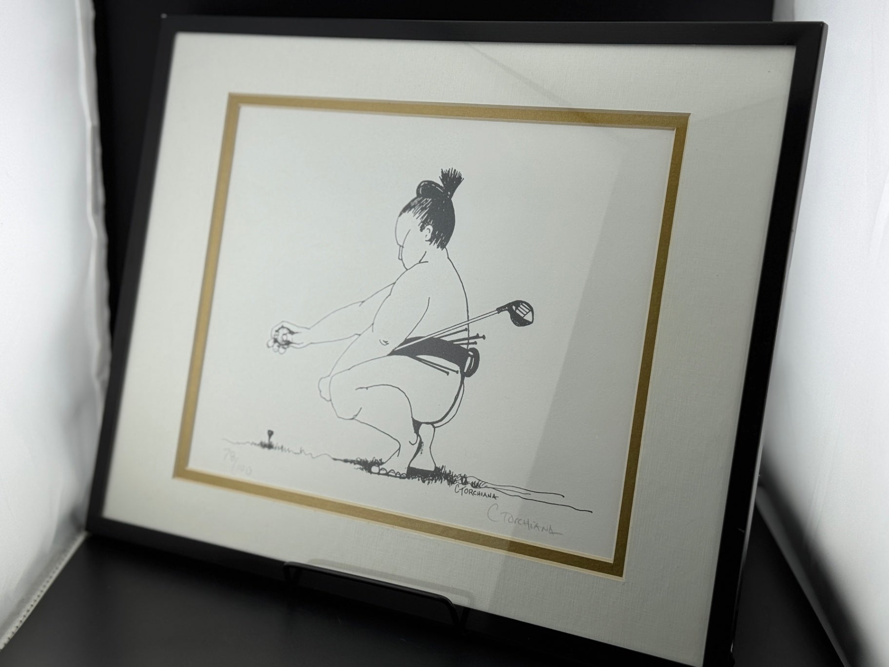 Signed Limited Edition Print "Respect to Par 5" by Cathy Torchiana - 78/100