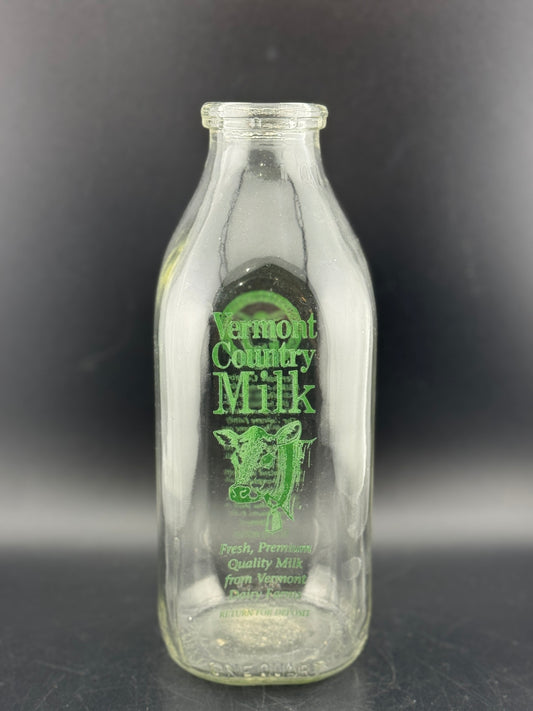 Vintage Vermont Country Milk One Quart Bottle
