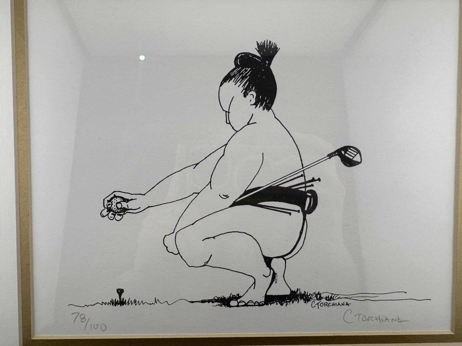 Signed Limited Edition Print "Respect to Par 5" by Cathy Torchiana - 78/100