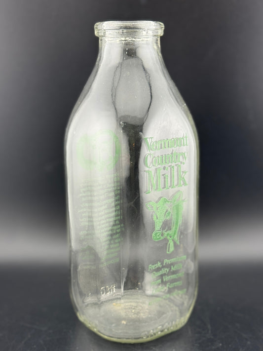 Vintage Vermont Country Milk One Quart Bottle