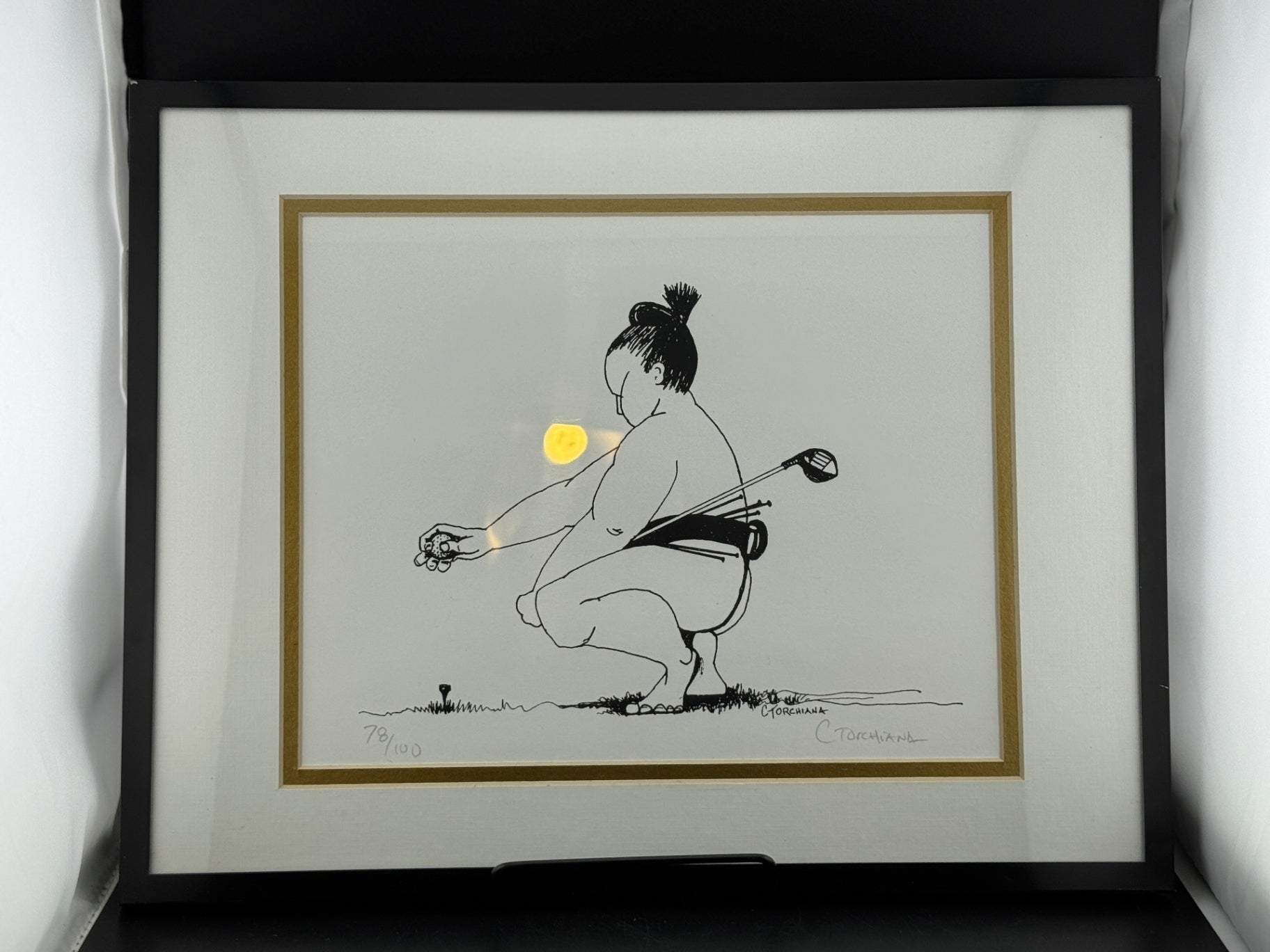 Signed Limited Edition Print "Respect to Par 5" by Cathy Torchiana - 78/100