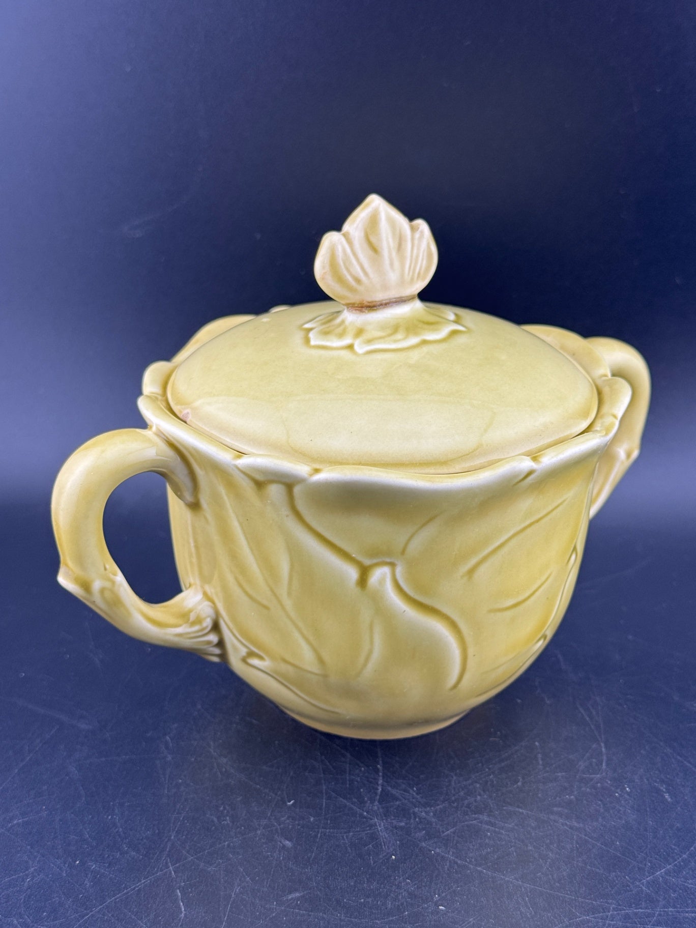 Woodfield Golden Fawn Sugar Bowl with Lid by Steubenville