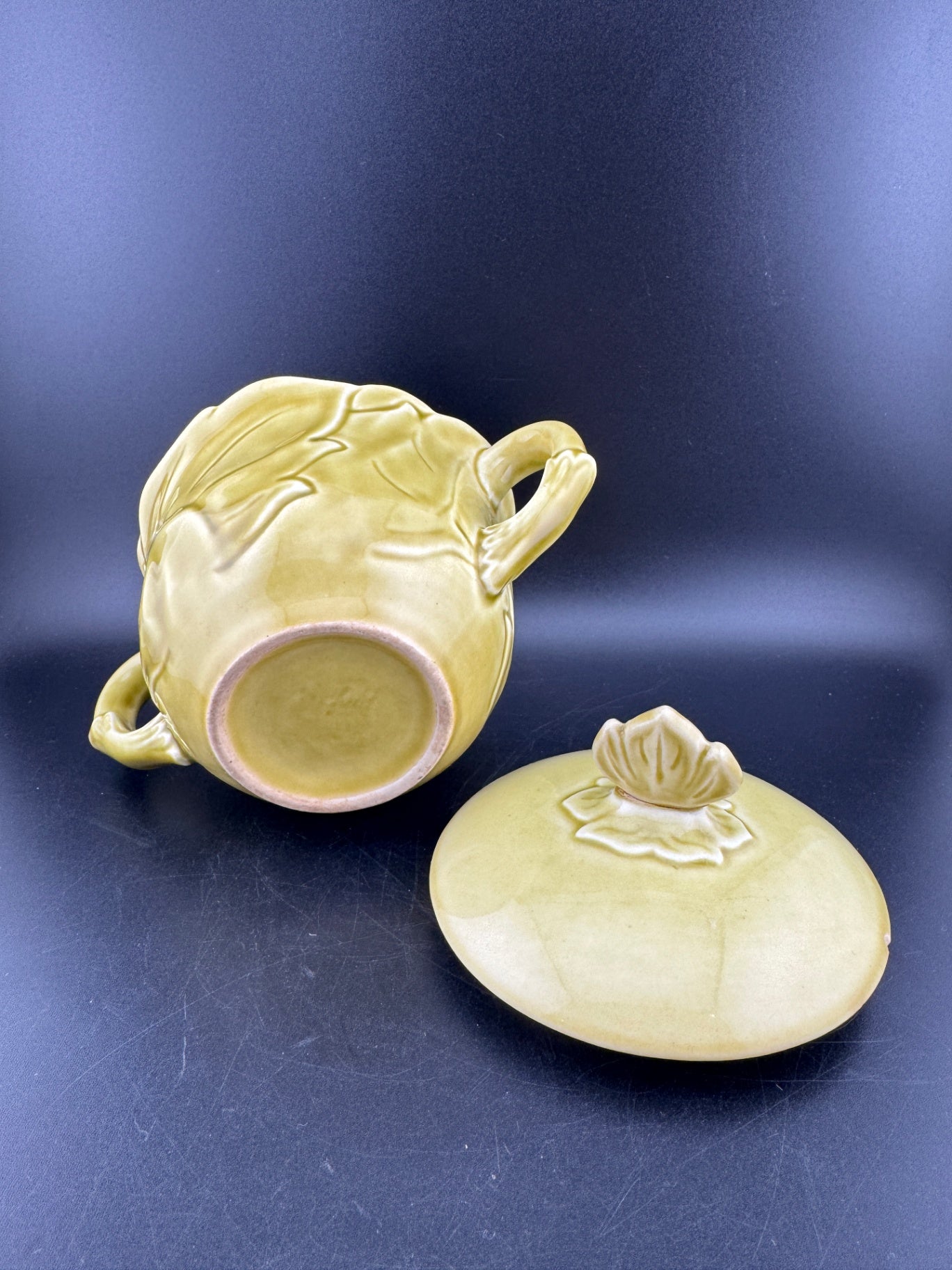 Woodfield Golden Fawn Sugar Bowl with Lid by Steubenville