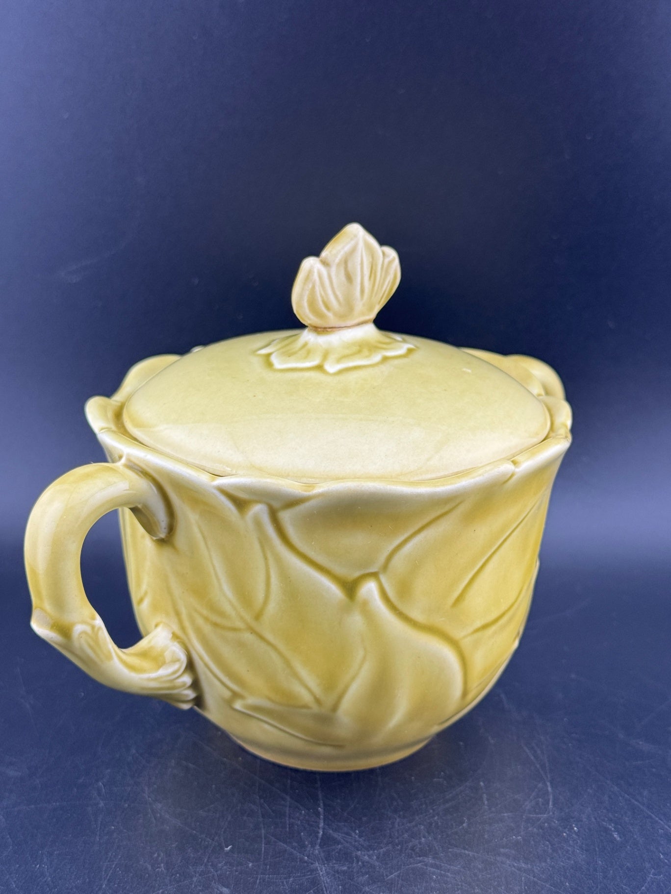 Woodfield Golden Fawn Sugar Bowl with Lid by Steubenville