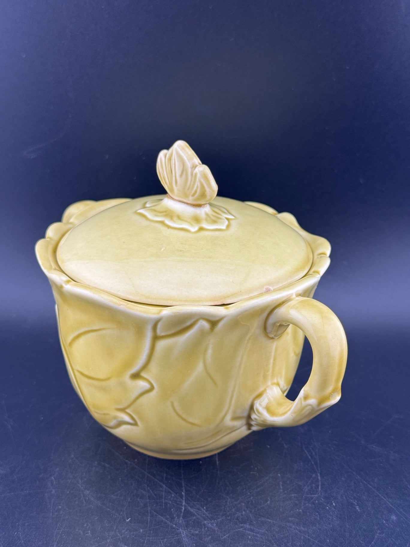 Woodfield Golden Fawn Sugar Bowl with Lid by Steubenville