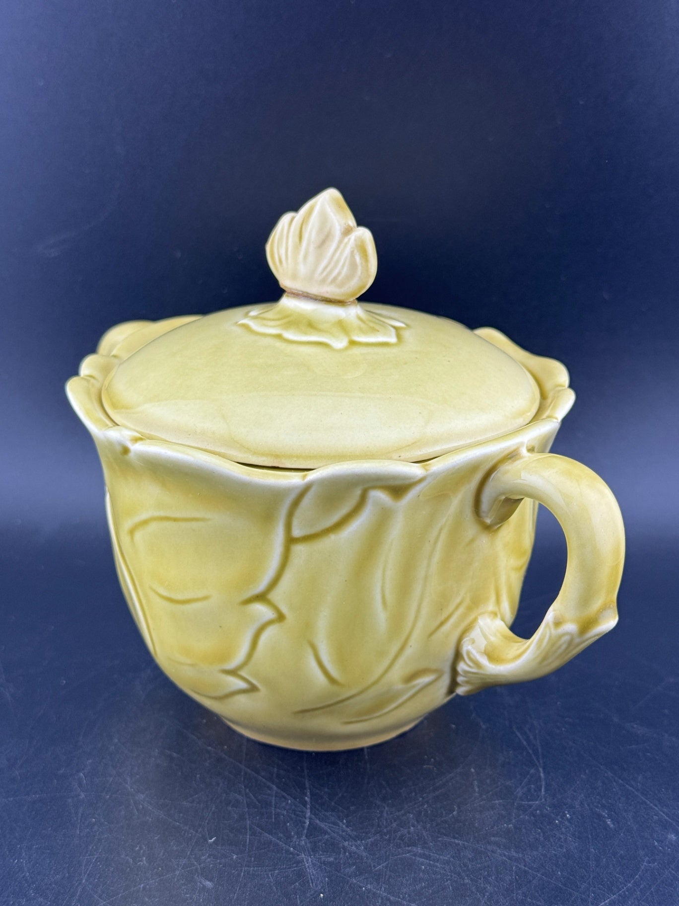 Woodfield Golden Fawn Sugar Bowl with Lid by Steubenville