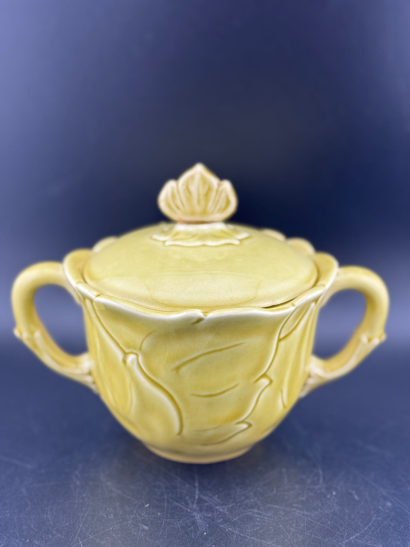 Woodfield Golden Fawn Sugar Bowl with Lid by Steubenville