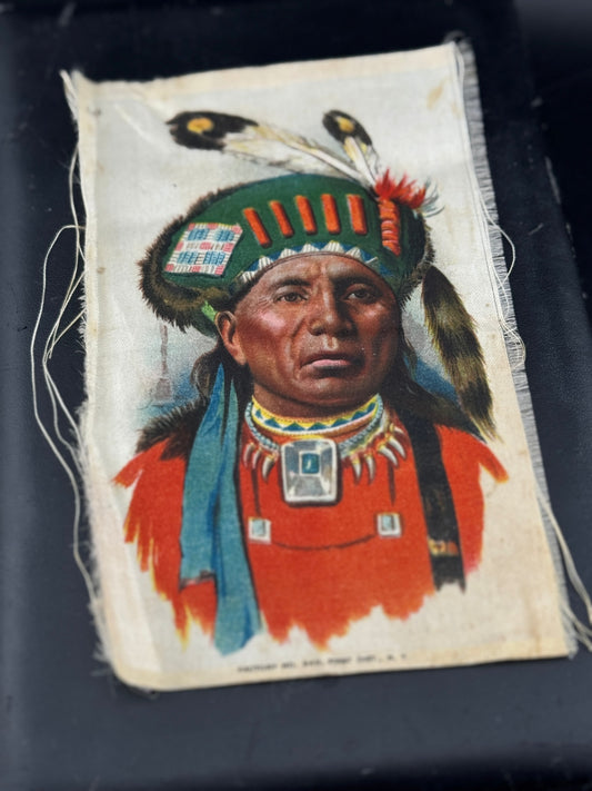 Large Antique Native American Cigarette Silk