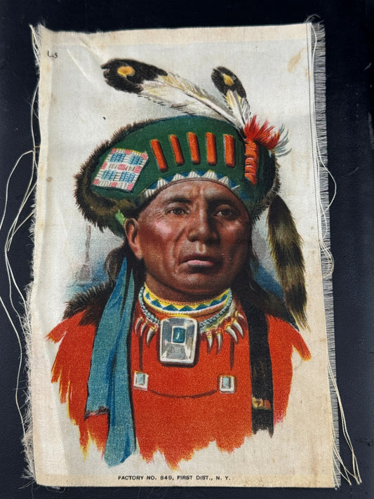 Large Antique Native American Cigarette Silk