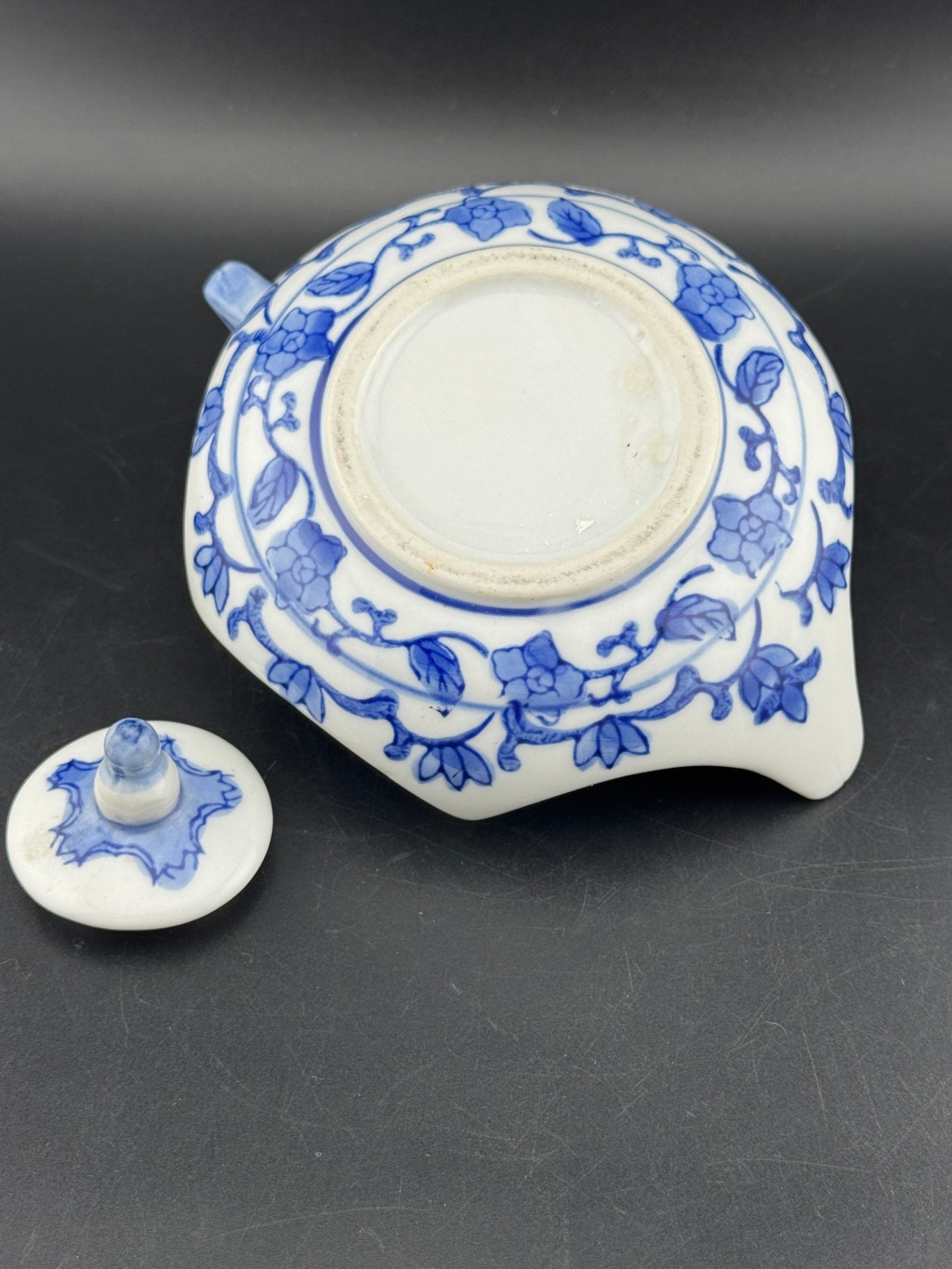 Vintage Miniature Hexagon Shaped Teapot