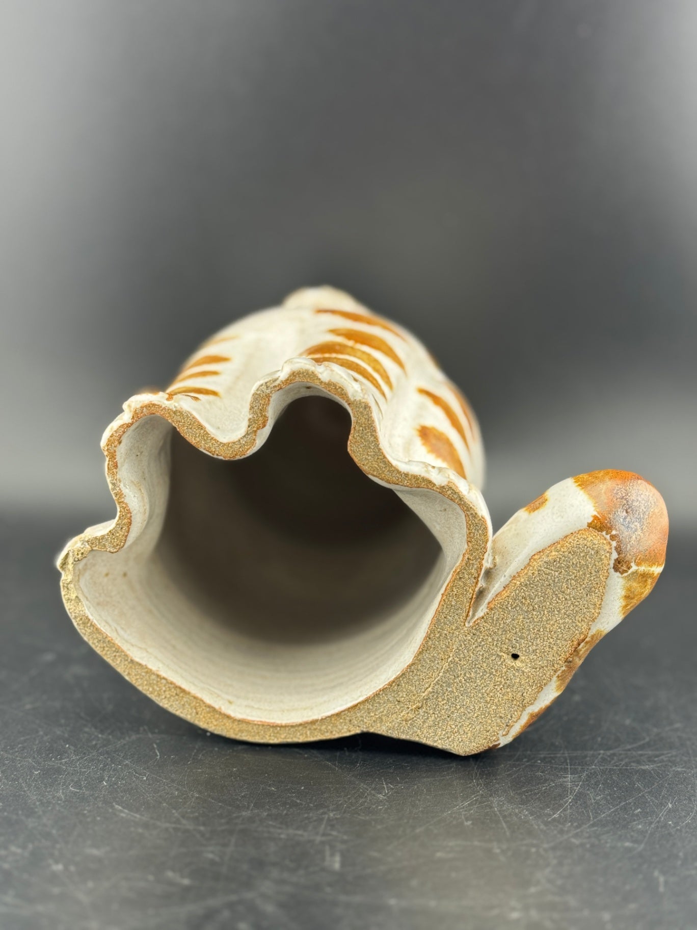 1970's Foxlo Studio Stoneware Cat Statue