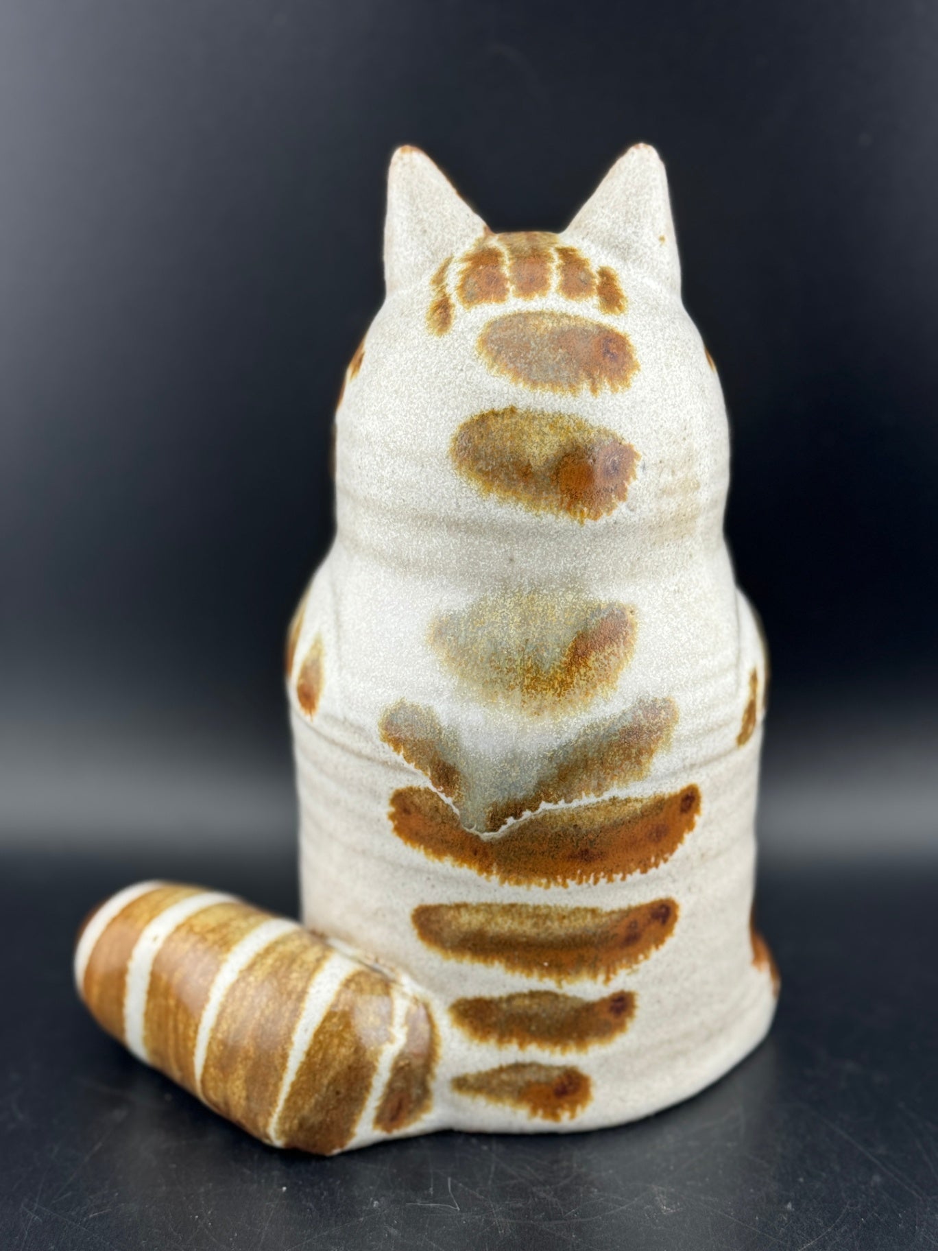 1970's Foxlo Studio Stoneware Cat Statue