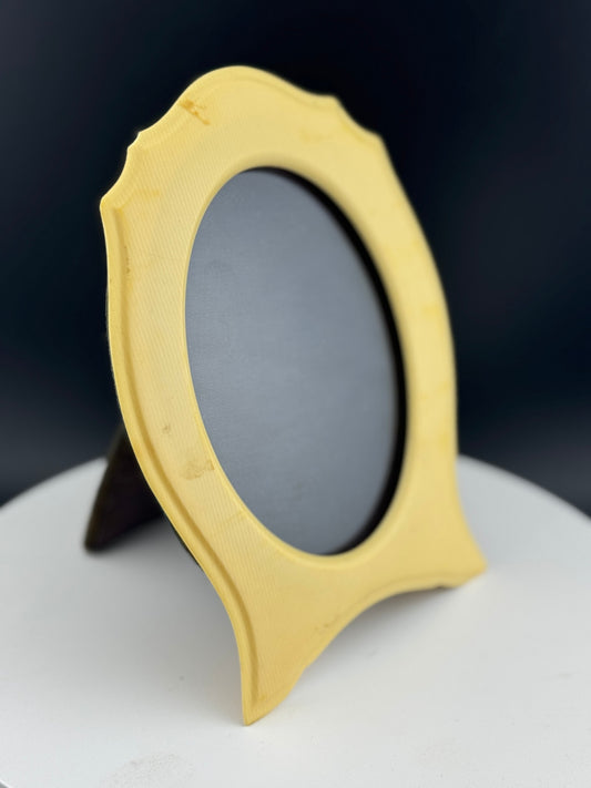 Vintage Celluloid/Bakelite Oval Frame, Ivory Du Barry