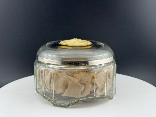 Vintage Celluloid Cameo Dresser Jar