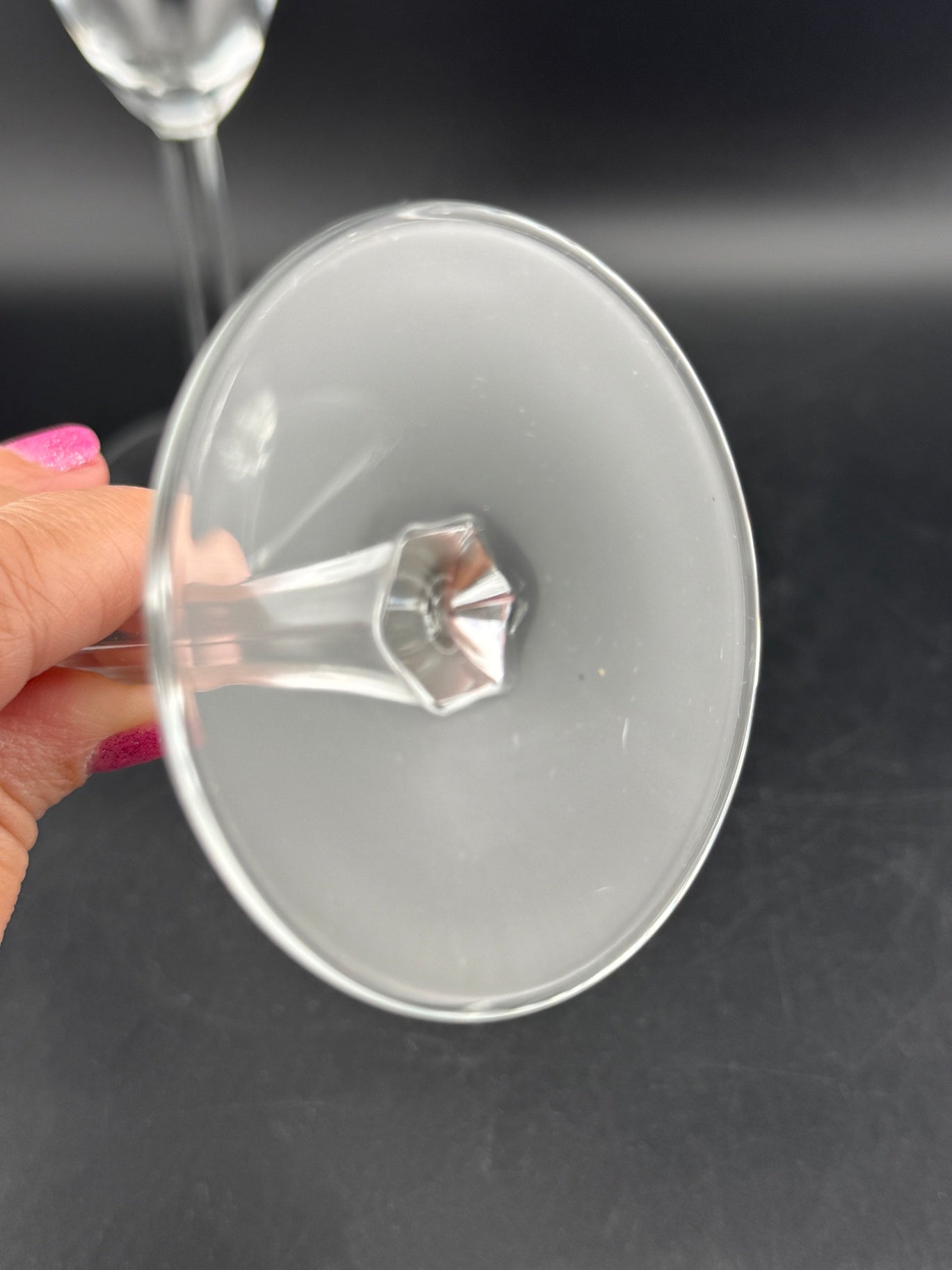 Champagne Flute with Gold Rim