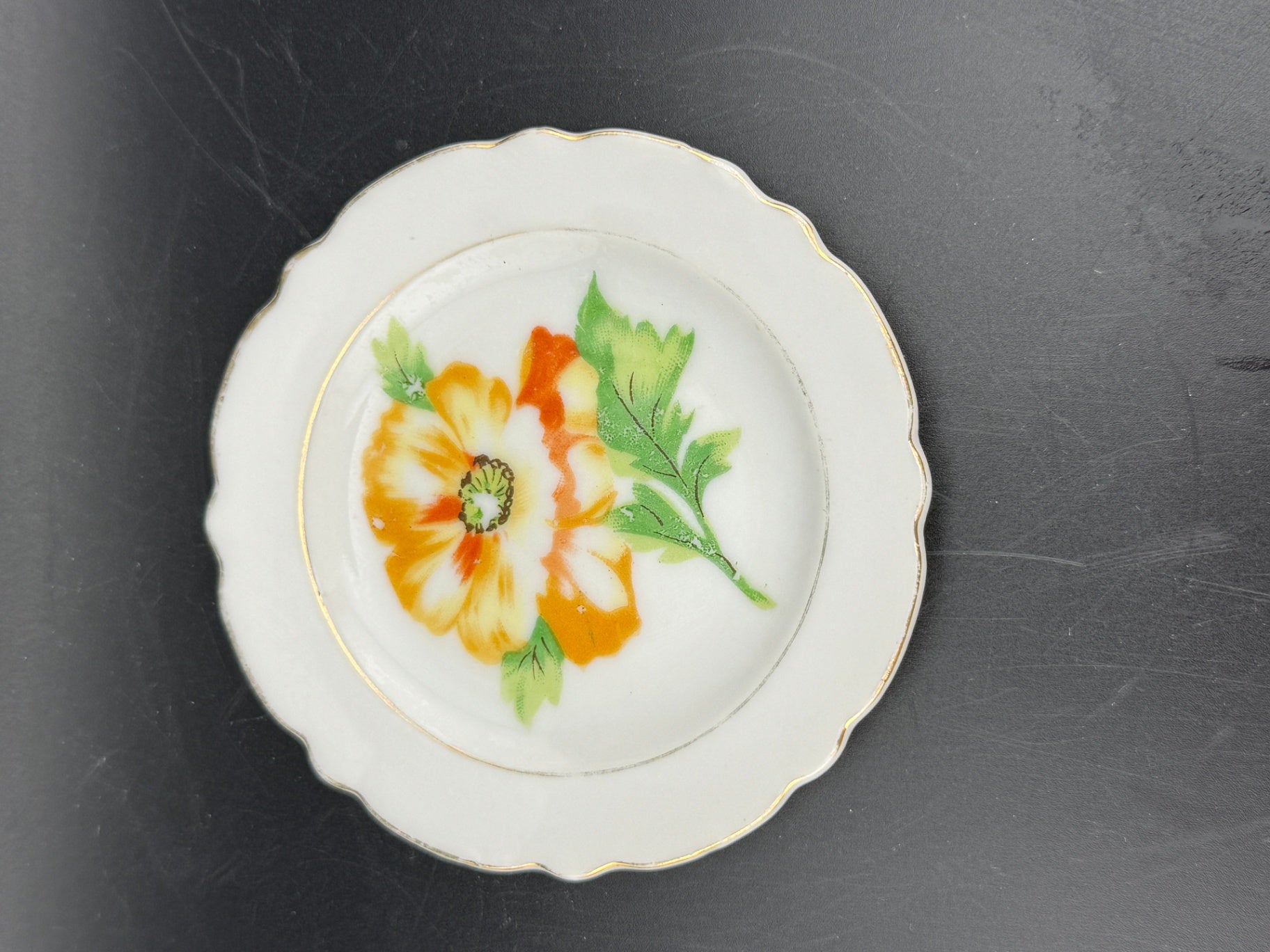 Vintage Japanese Mini Poppy Plate