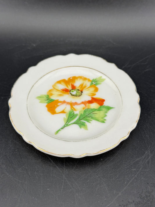 Vintage Japanese Mini Poppy Plate