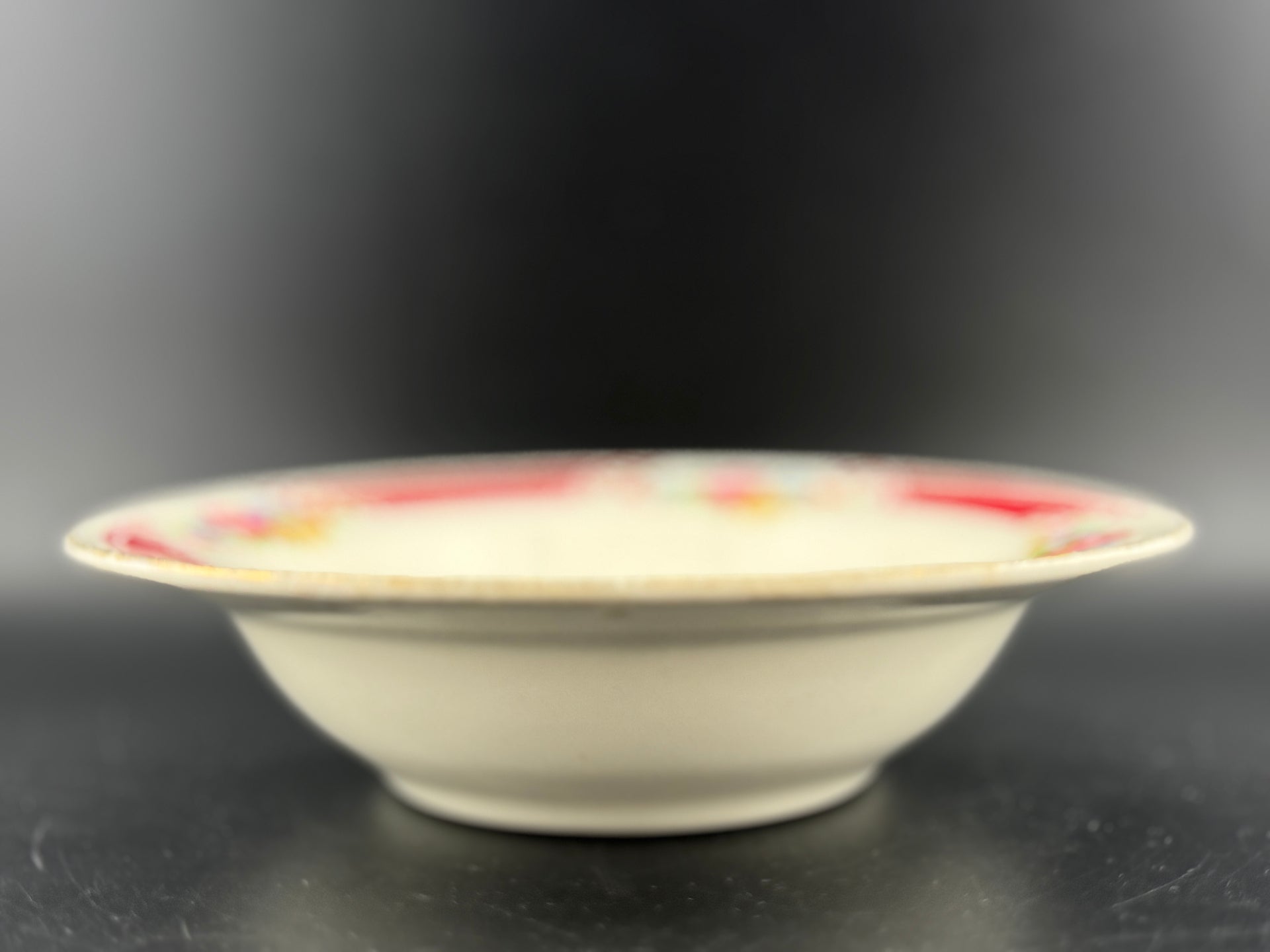 Vintage Homer Laughlin Brittany Red 6.5" Rose Bowl