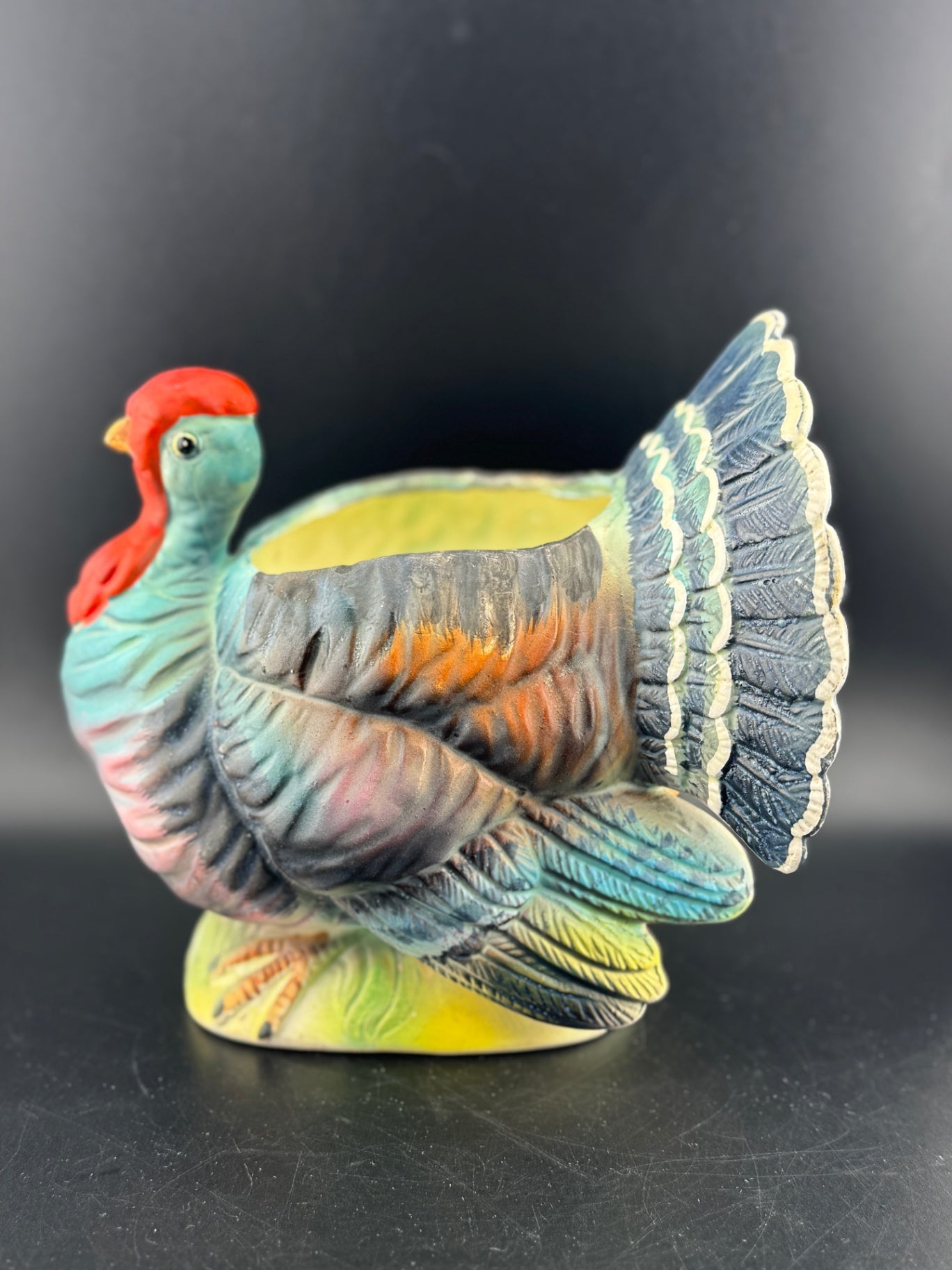 Mid-Century Relpo Ceramic Turkey Planter