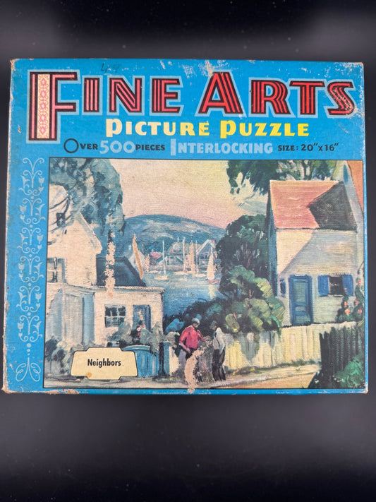 Vintage Fine Arts Puzzle - Neighbors