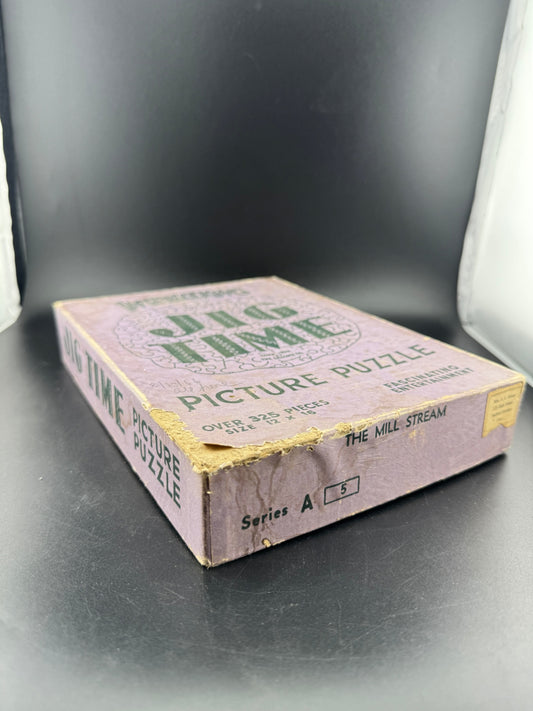Vintage Jig Time Picture Puzzle - The Mill Stream