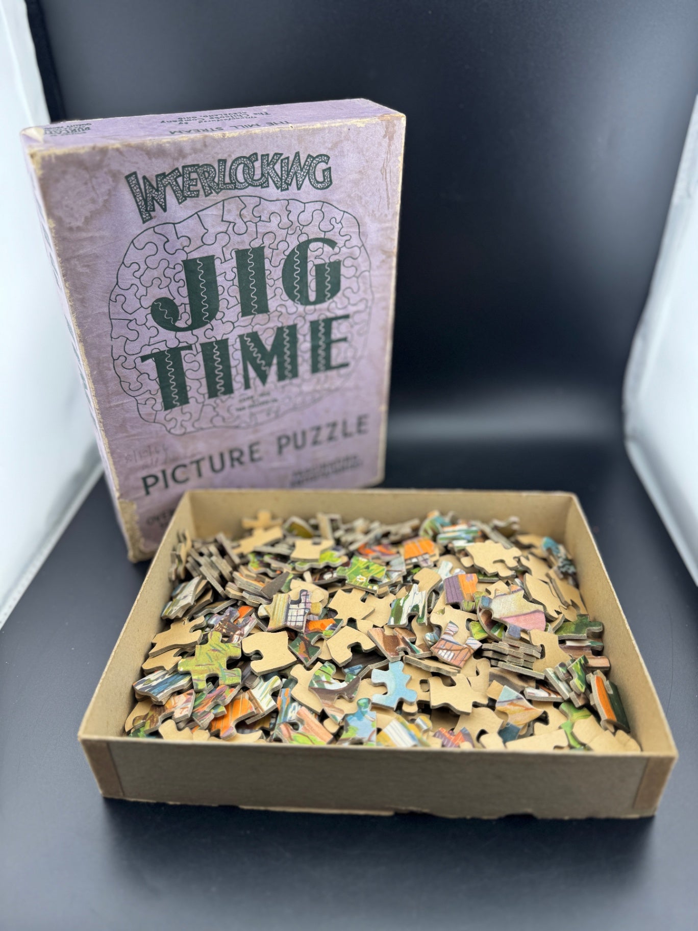 Vintage Jig Time Picture Puzzle - The Mill Stream
