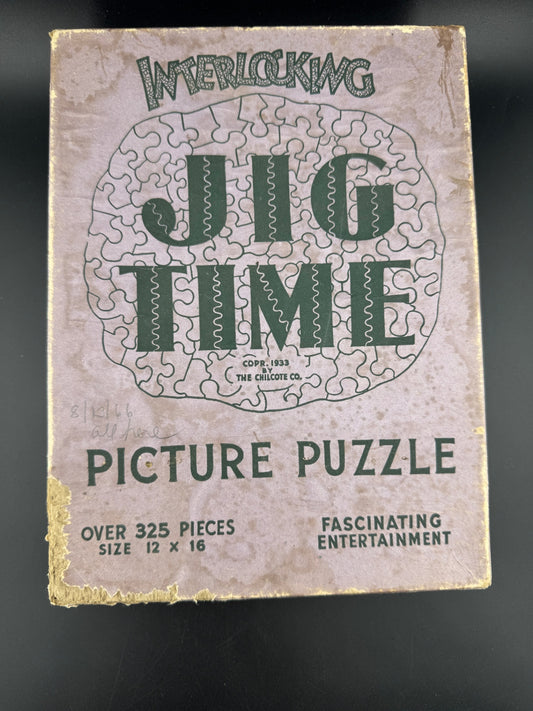 Vintage Jig Time Picture Puzzle - The Mill Stream