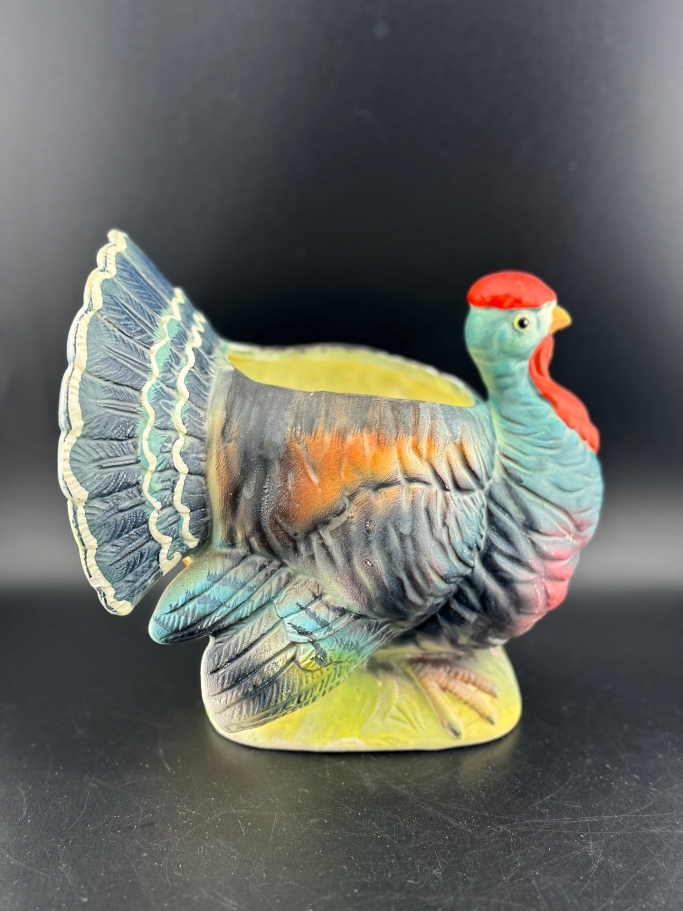 Mid-Century Relpo Ceramic Turkey Planter