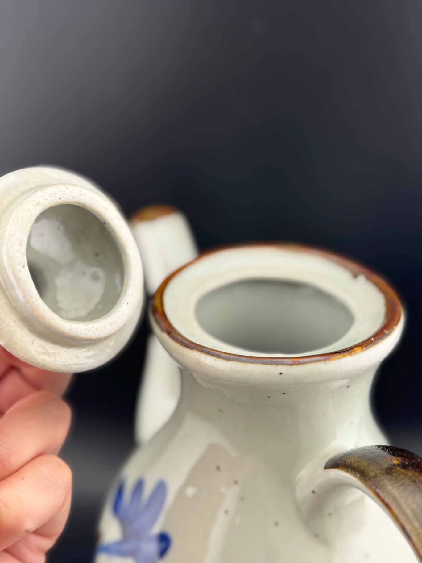 Vintage Mexican Pottery Teapot