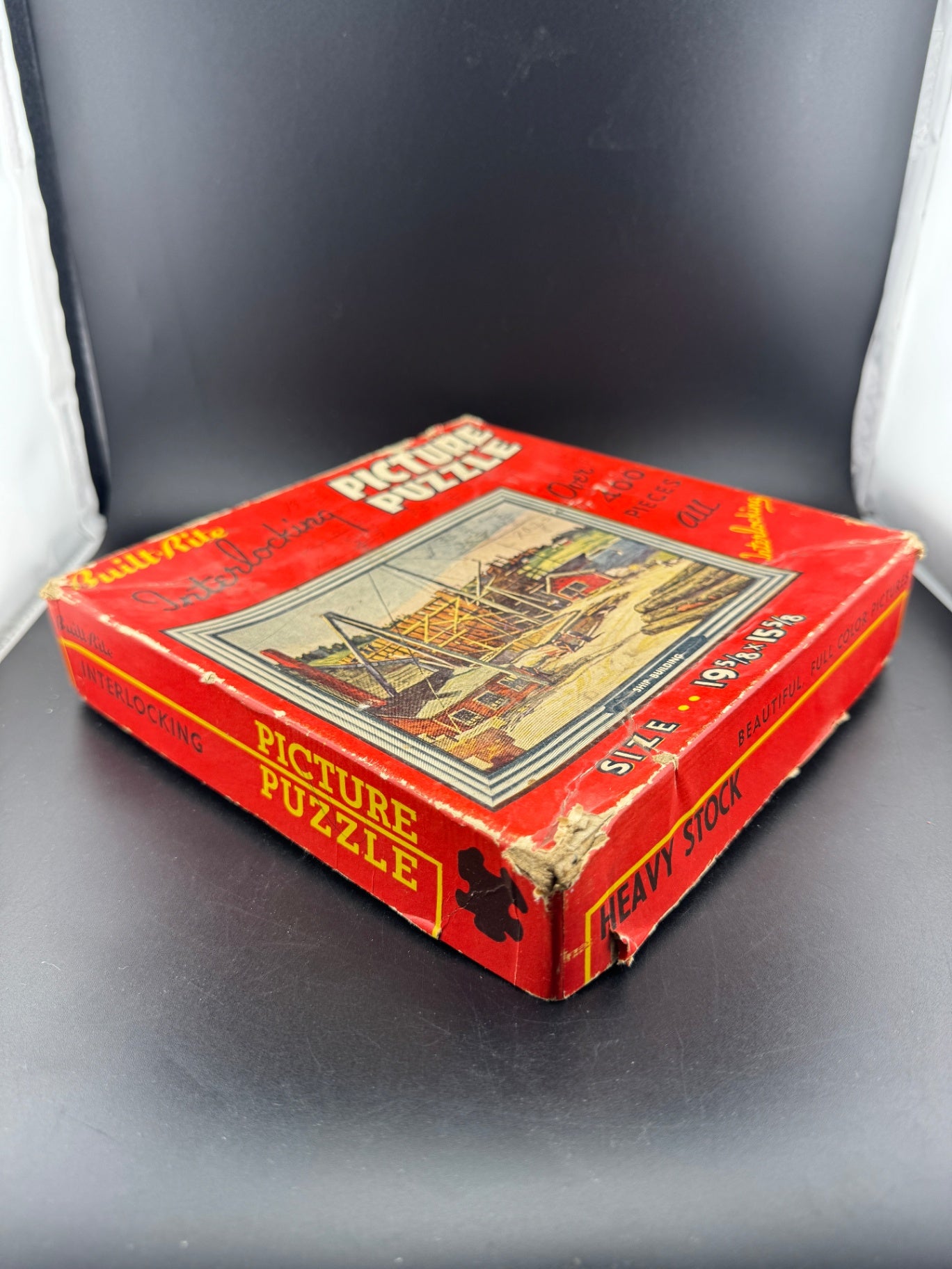 Vintage Built-Rite Puzzle - Ship Building