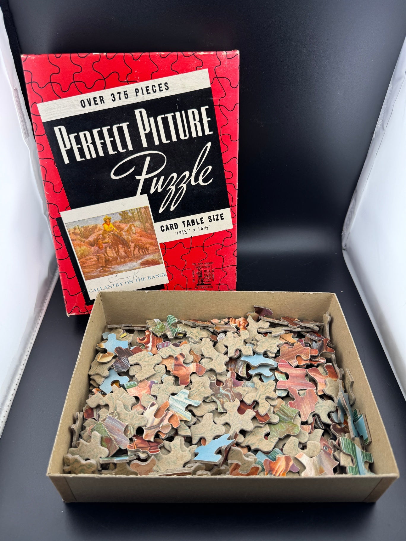 Vintage Perfect Picture Puzzle - Gallantry on the Range