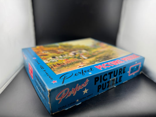 Vintage Perfect Picture Puzzle - Cottage by the River
