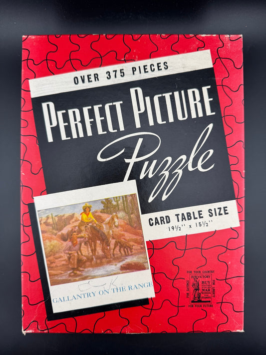 Vintage Perfect Picture Puzzle - Gallantry on the Range