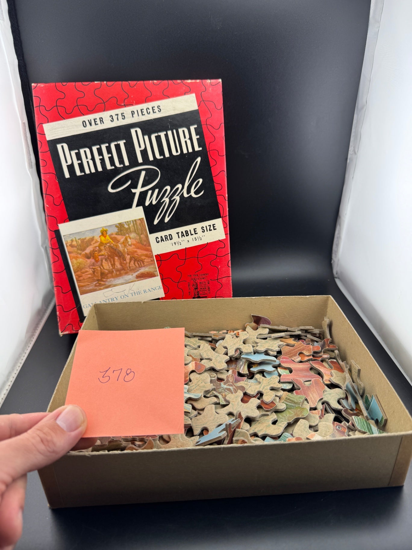 Vintage Perfect Picture Puzzle - Gallantry on the Range