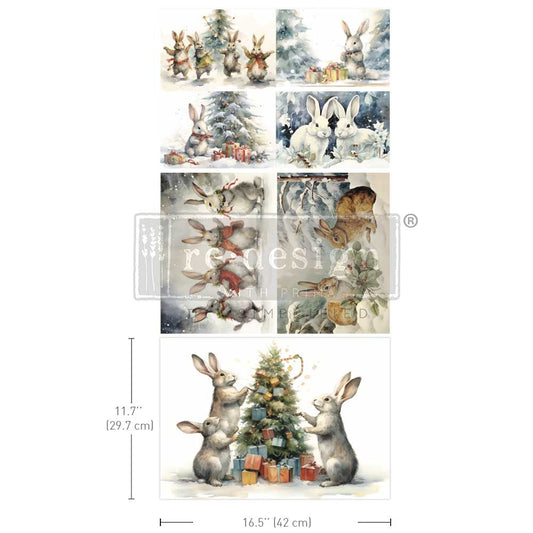 A3 Decoupage Fiber Pack - Bunny Wonderland.