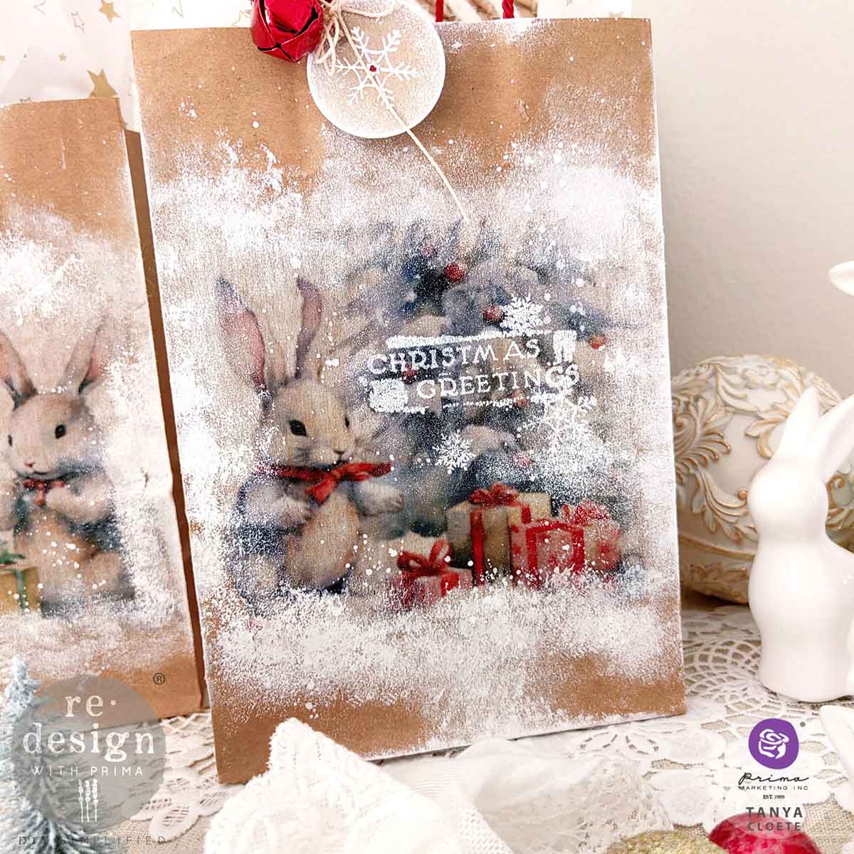 A3 Decoupage Fiber Pack - Bunny Wonderland.