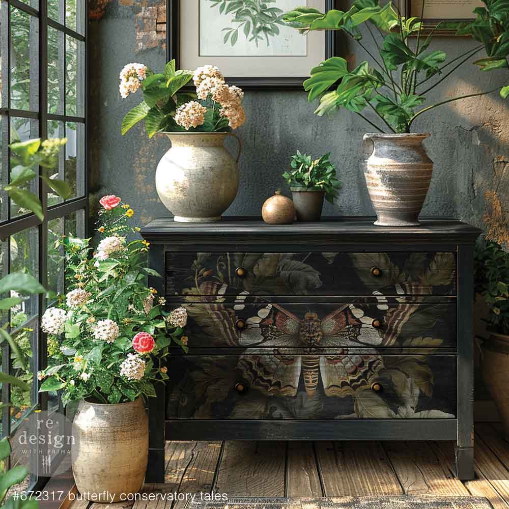 A1 Decoupage Fiber - Butterfly Conservatory Tales