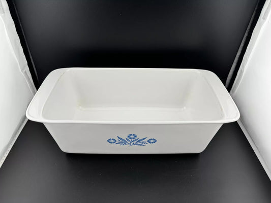 Vintage Corning Ware Blue Cornflower Loaf Pan, P-315-B