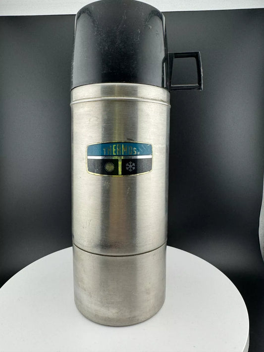 Vintage Thermos King-Seeley Stainless Steel Model 2264S  Stopper 764 Pint Size