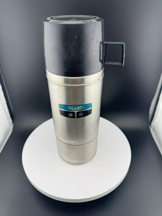 Vintage Thermos King-Seeley Stainless Steel Model 2264S  Stopper 764 Pint Size